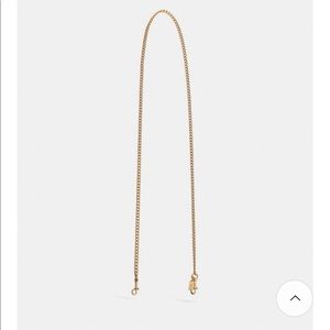 Coach gold and silver bag chain straps, NWT